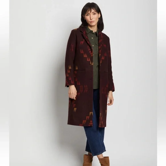 WOMEN'S JACKSONVILLE BLANKET WOOL COAT